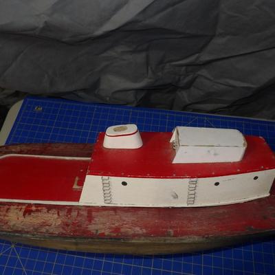 Antique/Vintage Folk Art R/C Boat