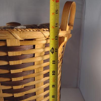 Hand Woven, Artisan Created Basket with Lid