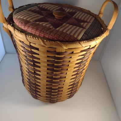 Hand Woven, Artisan Created Basket with Lid