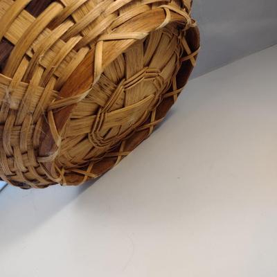 Hand Woven, Artisan Created Basket with Lid