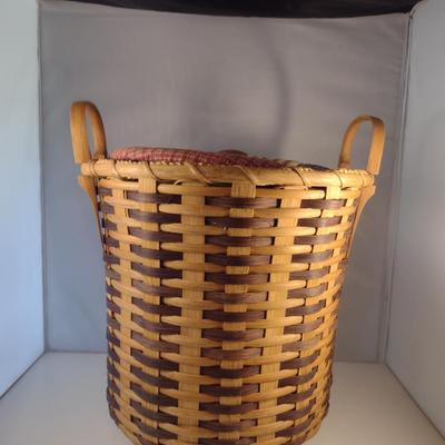 Hand Woven, Artisan Created Basket with Lid