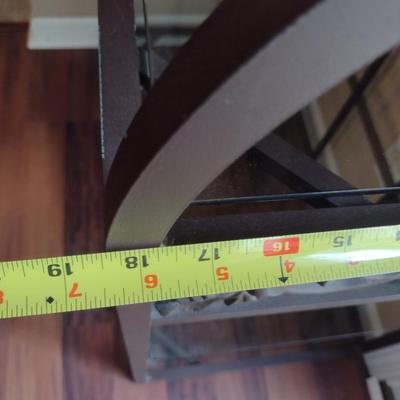 Metal Frame Baker's Rack with Glass Shelves