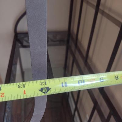 Metal Frame Baker's Rack with Glass Shelves