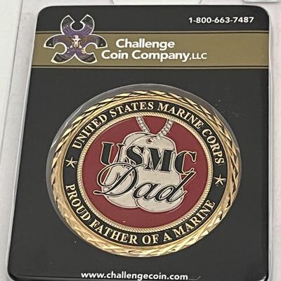USMC Dad Coin - Marine Coin