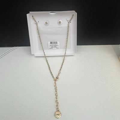 Charter Club Necklace & Stud Earrings Set