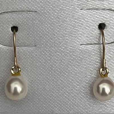 Freshwater Pearl earrings 10K GOLD 