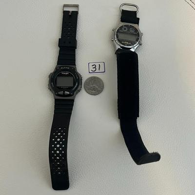 Black Wrangler Quartz Digital Wristwatch & Alarm Digital Wristwatch