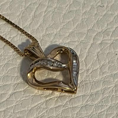 Heart Pendant Necklace and Clip-On Earring Set