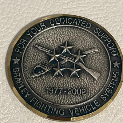 Bradley Master,United Defence,fighting vehicle,BAE Systems Challenge Coin with Enamel