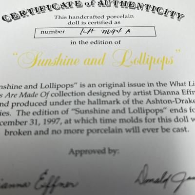 Porcelain Doll "Sunshine and Lollipops"
