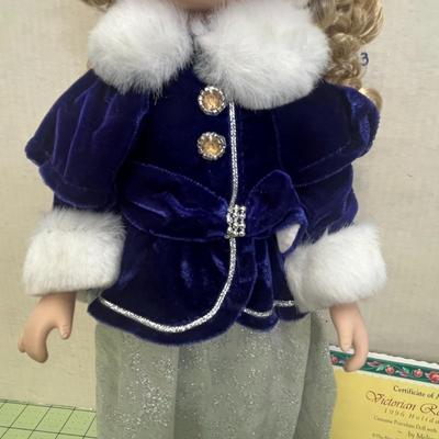 1996 Holiday Edition - Victorian Rose Collection Porcelain Doll