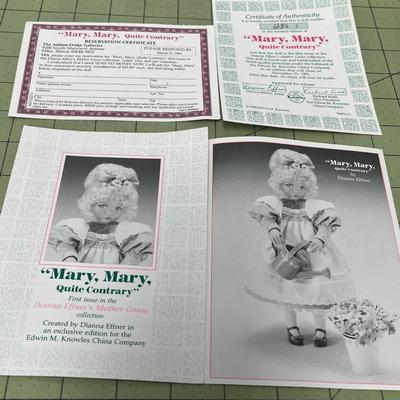 Mary, Mary Quite Contrary Porcelain Doll