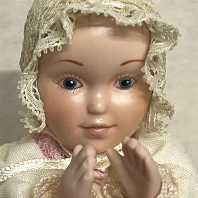 The Danbury Mint Judy Belle Bedtime Prayers Porcelain Doll