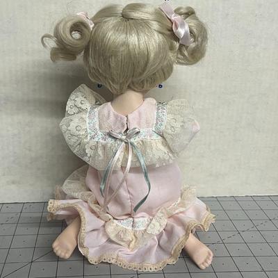 The Danbury Mint Judy Belle Bedtime Prayers Porcelain Doll