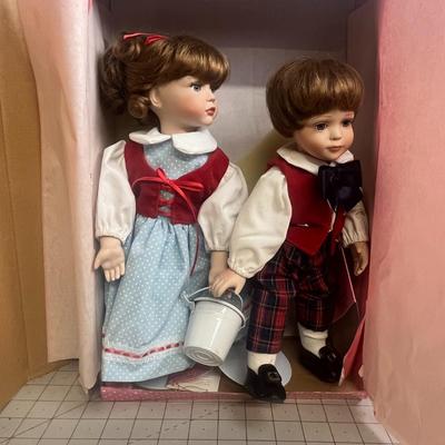 "Jack and Jill" Paradise Galleries Treasury Collection Porcelain Dolls