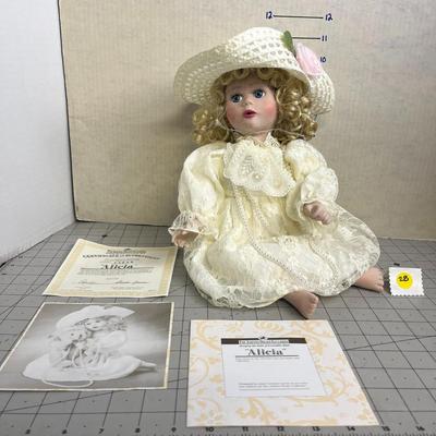 Alicia Porcelain Doll