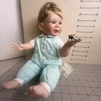 Ashton Drake "Andrew" Porcelain Collectors Doll w/Firefly 1996 - FIRST EDITION