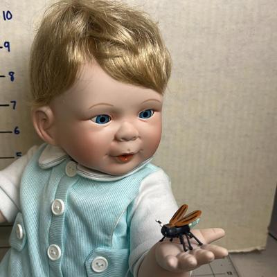 Ashton Drake "Andrew" Porcelain Collectors Doll w/Firefly 1996 - FIRST EDITION