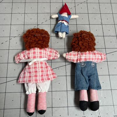 Raggedy Ann & Andy Doll Pair