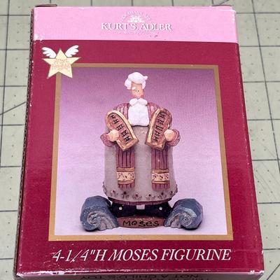 Kurt S. Adler Moses Figurine Passover Bible Prophet Red Sea With The Poky Little Puppy