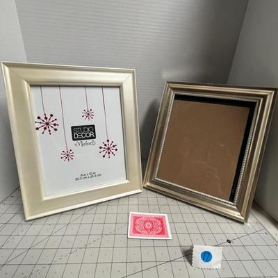 White & Silver Photo Frames