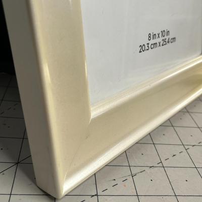 White & Silver Photo Frames