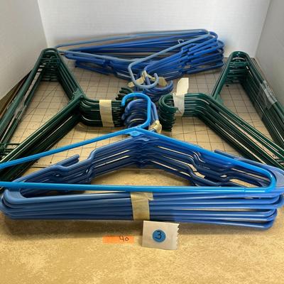 Blue & Green Clothes Hangers