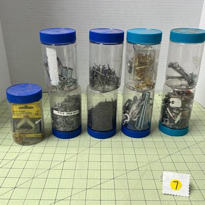 Screws & Nails Storage Jars