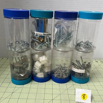 Screws & Nails Storage Jars