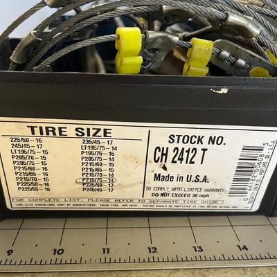 Radial Chain by SCC Passenger Vehicle Tire Cable Chains CH 2412 T