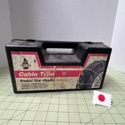 Laclede Cable Tire Snow Chains stock No #1026  