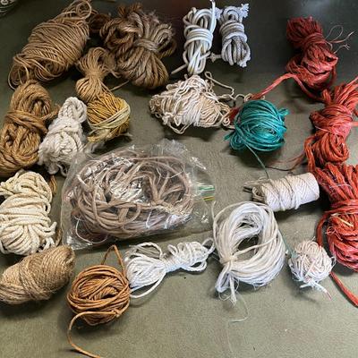 Lot of Twines and Ropes & Vintage Cotton Threads