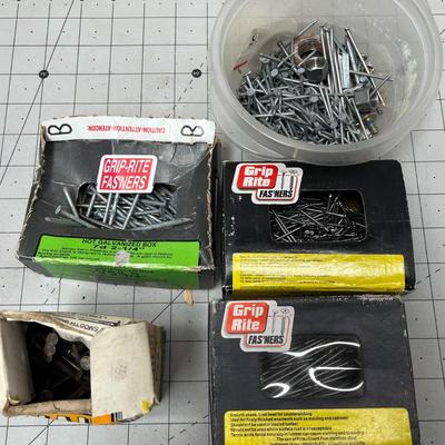 Lot of 10 Box Different Size Nails