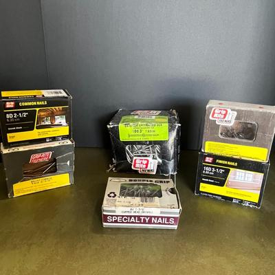 6 Box of Different Sized Nails