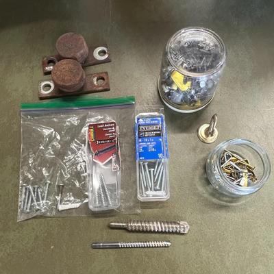 Lot of Screws in Jars, and packets