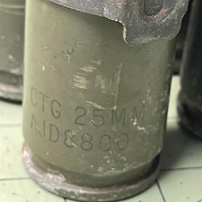 25mm Shell Casings AJD88000 - Set of 6