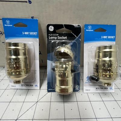 4 Electric Plugs & 3 Sockets