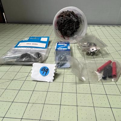 Set of Hooks, Anchors Screws & Nuts
