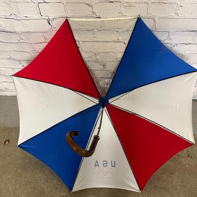 Red, White & Blue Handle Umbrella