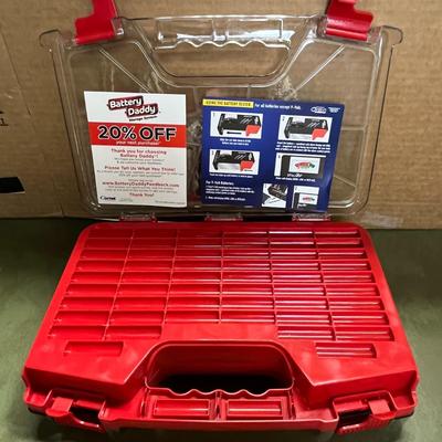 Battery Daddy Battery Organizer Storage Case with Tester Epson Battery
