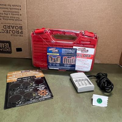 Battery Daddy Battery Organizer Storage Case with Tester Epson Battery