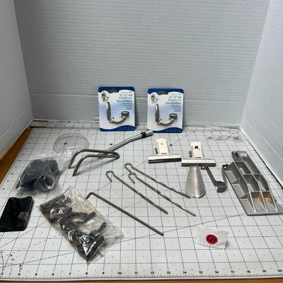 Wall Mount Hooks, Clips, Stakes
