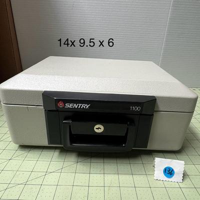 Sentry Fire Safe 1100 Fireproof Security Chest w key Portable with Handle