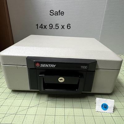 Sentry Fire Safe 1100 Fireproof Security Chest w key Portable with Handle