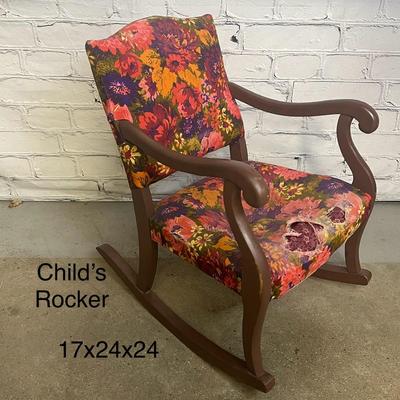 Child's Rocker Chair - Floral