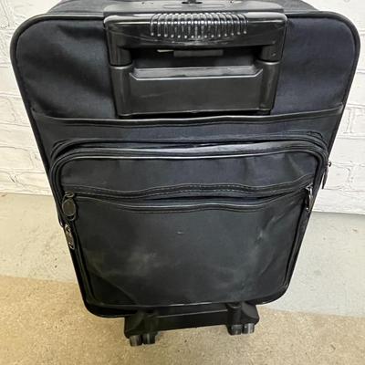 Transworld Black Wheeled Suitcase