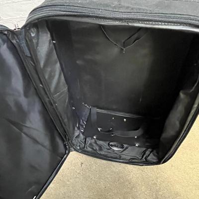 Transworld Black Wheeled Suitcase
