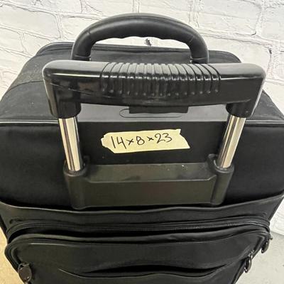Transworld Black Wheeled Suitcase