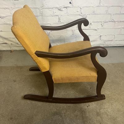 Wood Child's Rocking Chair - Mustard
