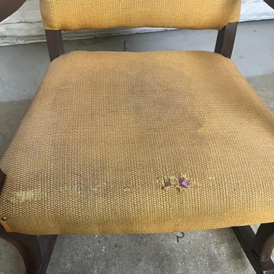 Wood Child's Rocking Chair - Mustard